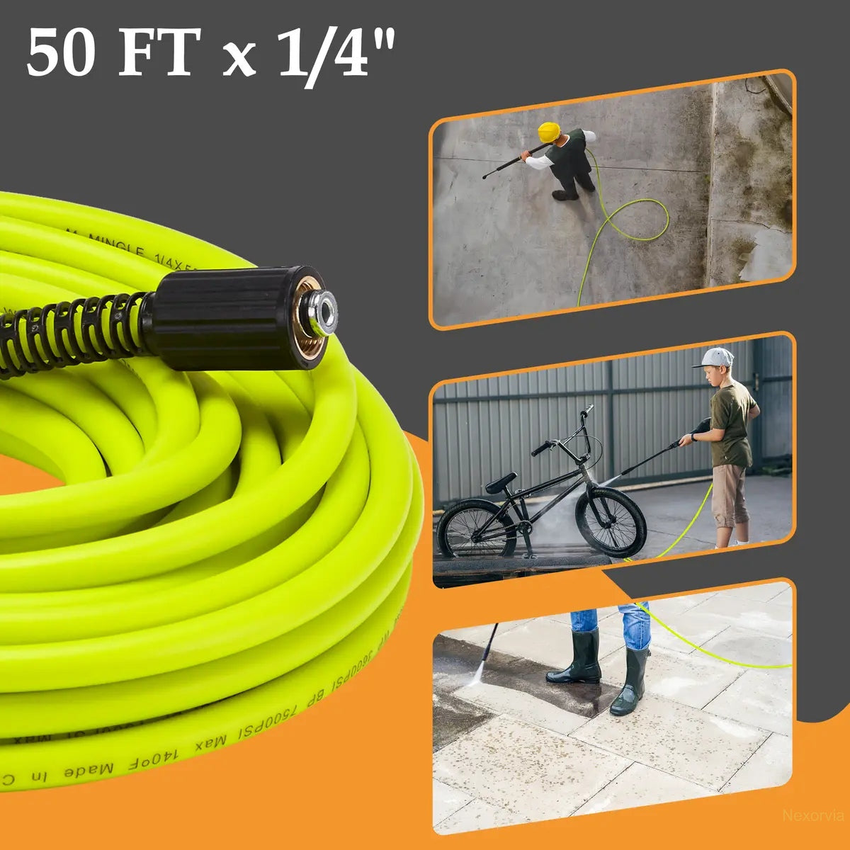 Pressure Washer Hose 50 FT x 1/4"