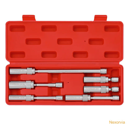 6PCS 3/8-Inch Drive Magnetic Swivel Spark Plug Socket Set